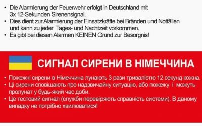 Probealarm der Feuerwehrsirenen