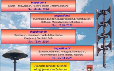 Probealarm der Feuerwehrsirenen